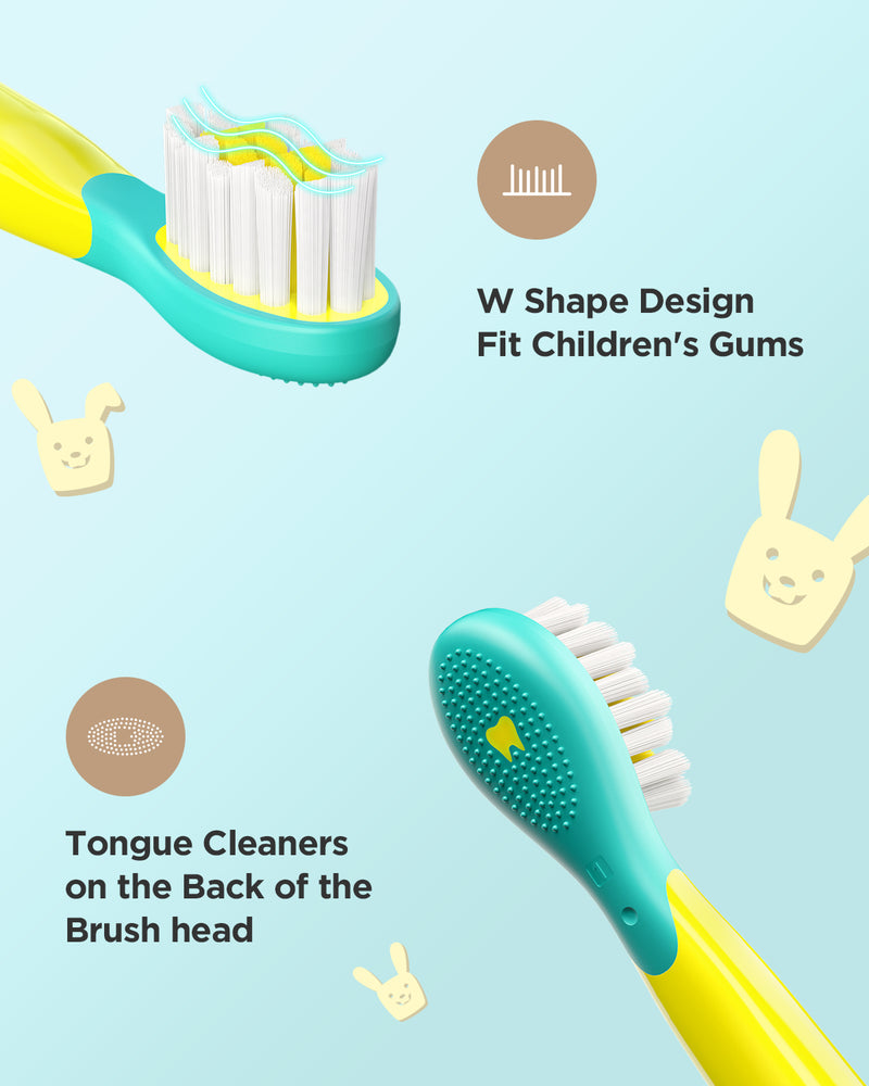 Brush Heads 4 Pcs for Fairywill 2001 Kids Electric Toothbrush - Fairywill