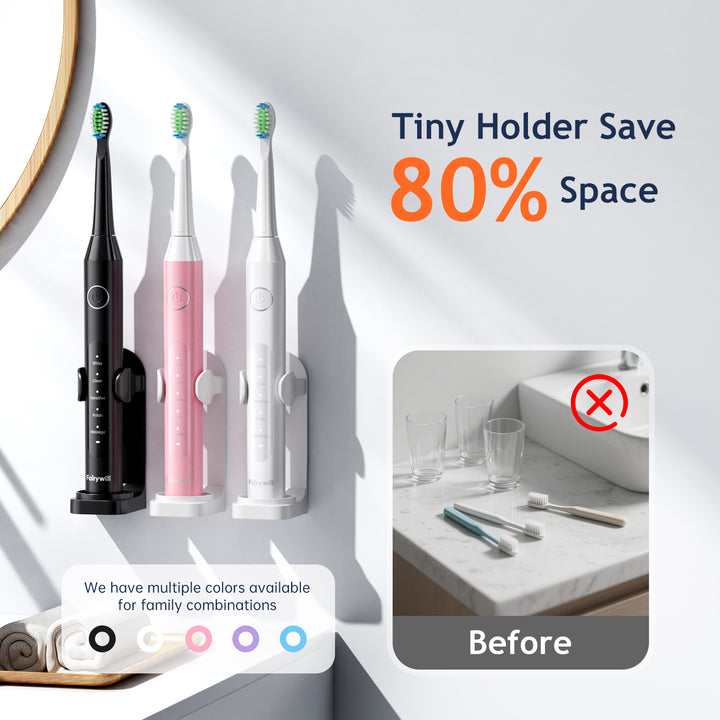 Fairywill D7s Electric Toothbrush,Sonic Toothbrush for Adults,8pcs Dup