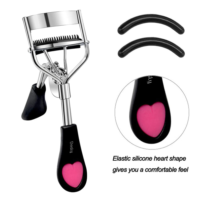 Dnsly Eyelash Curler, Precision Eyelash Curlers with Eyelash Comb, Professional for All Eye Shapes
