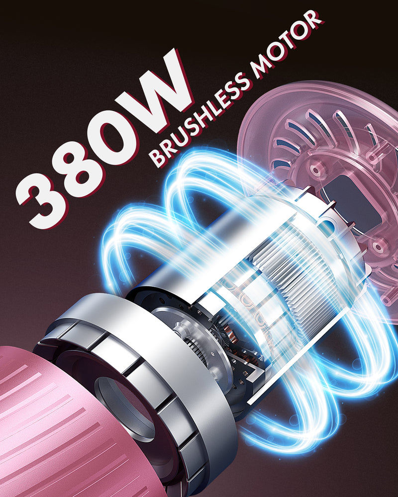 Homeika H320 Cordless Vacuum Cleaner, 28KPA Powerful Suction 8-in-1 Multi-Tool 55min Runtime LED Motorized Brush One-Click Dust Emptying for Pet Hair and Allergies
