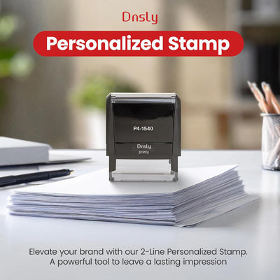 Dnsly Personalized Custom Stamps, Personal, Professional, Office, Teacher, Address & Business Label Stamp