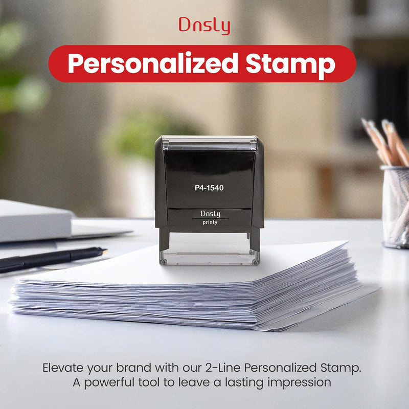 Dnsly Personalized Custom Stamps, Personal, Professional, Office, Teacher, Address & Business Label Stamp