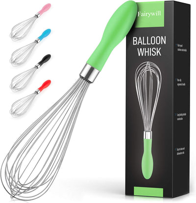 Fairywill Whisks for Baking, Kitchen Wisk For Blending, Stirring, Whisking