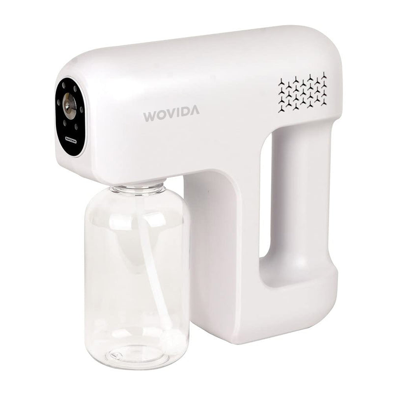 Wovida Portable Cordless Handheld Nano Mist Sprayer Fogger ULV Atomizer for Home, Office, School, or Garden (White)