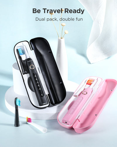 Fairywill Rechargeable Sonic Electric Toothbrush Dual Pack