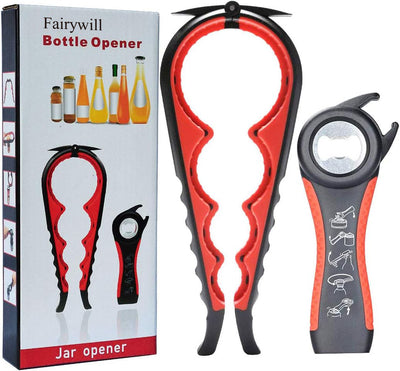 Fairywill Jar Opener For Seniors With Arthritis, Easy Twist Lid Opener Jar Opener For Opening Jars With, Multi Can Openers Prime For Seniors With Arthritis