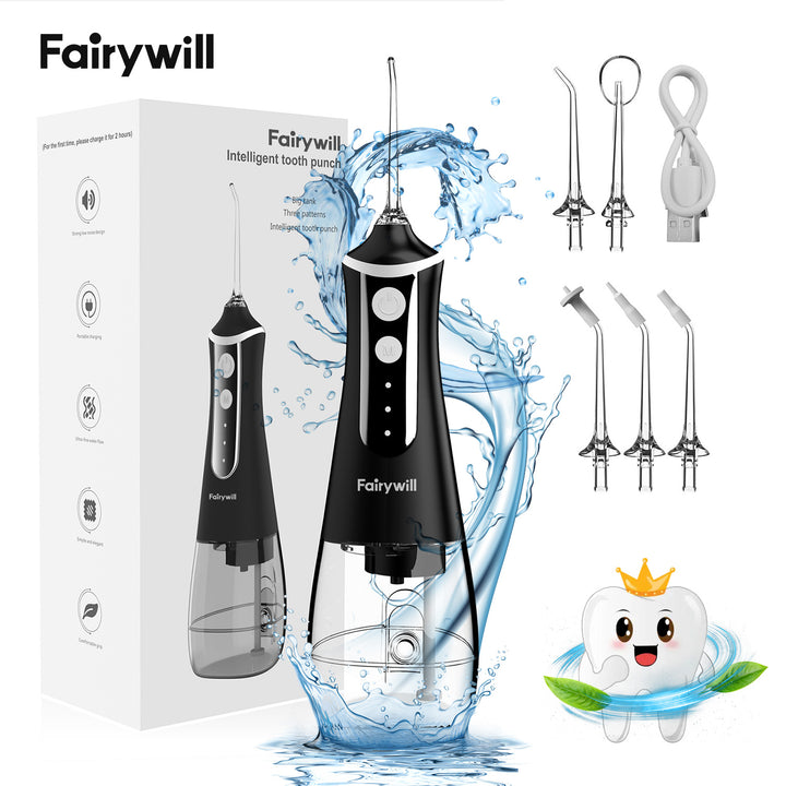 Fairywill water flosser nozzle cleaning diagram