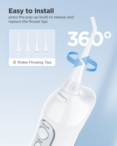 Water Flosser Tips 4PCs for Fairywill 5020E Water Flosser