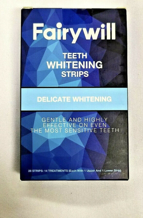 Fairywill Teeth Delicate Whitening Strips Pack of 28 Whitener for 14 treatments