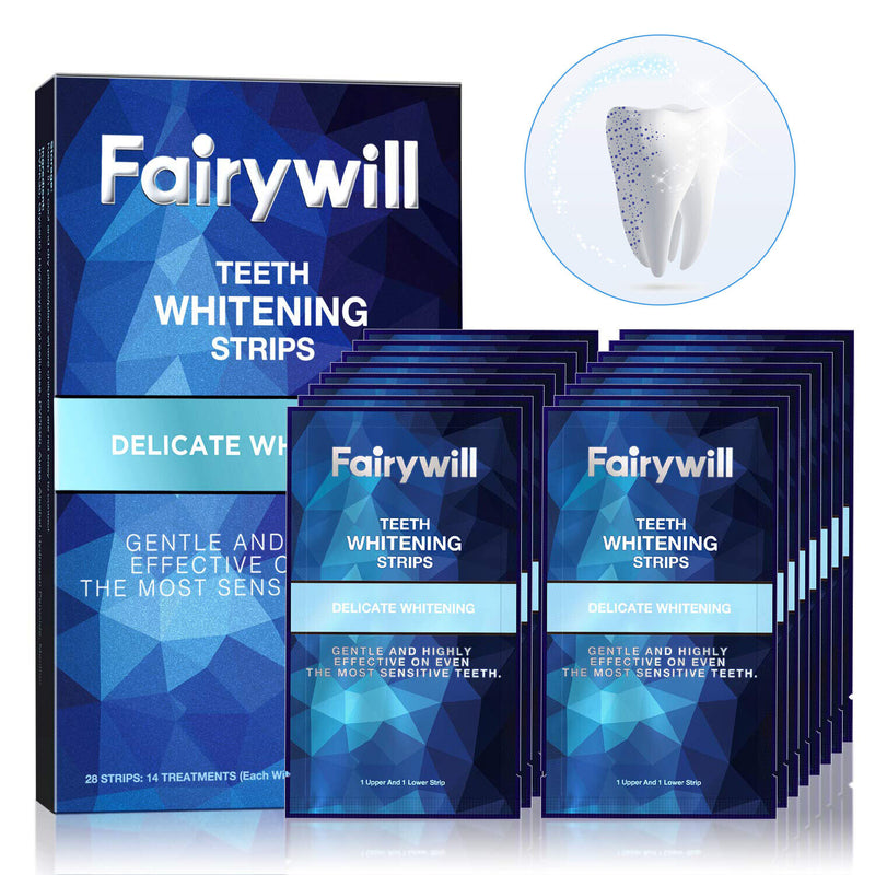28pcs Teeth Whitening Strips Sensitive Teeth Dental Whitener Strips Fairywill A